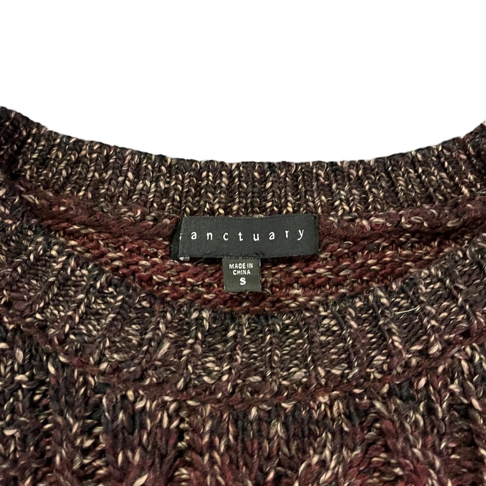 Sanctuary Ombre Crew Neck Cable Knit Sweater | Women's S - Picture 5 of 8